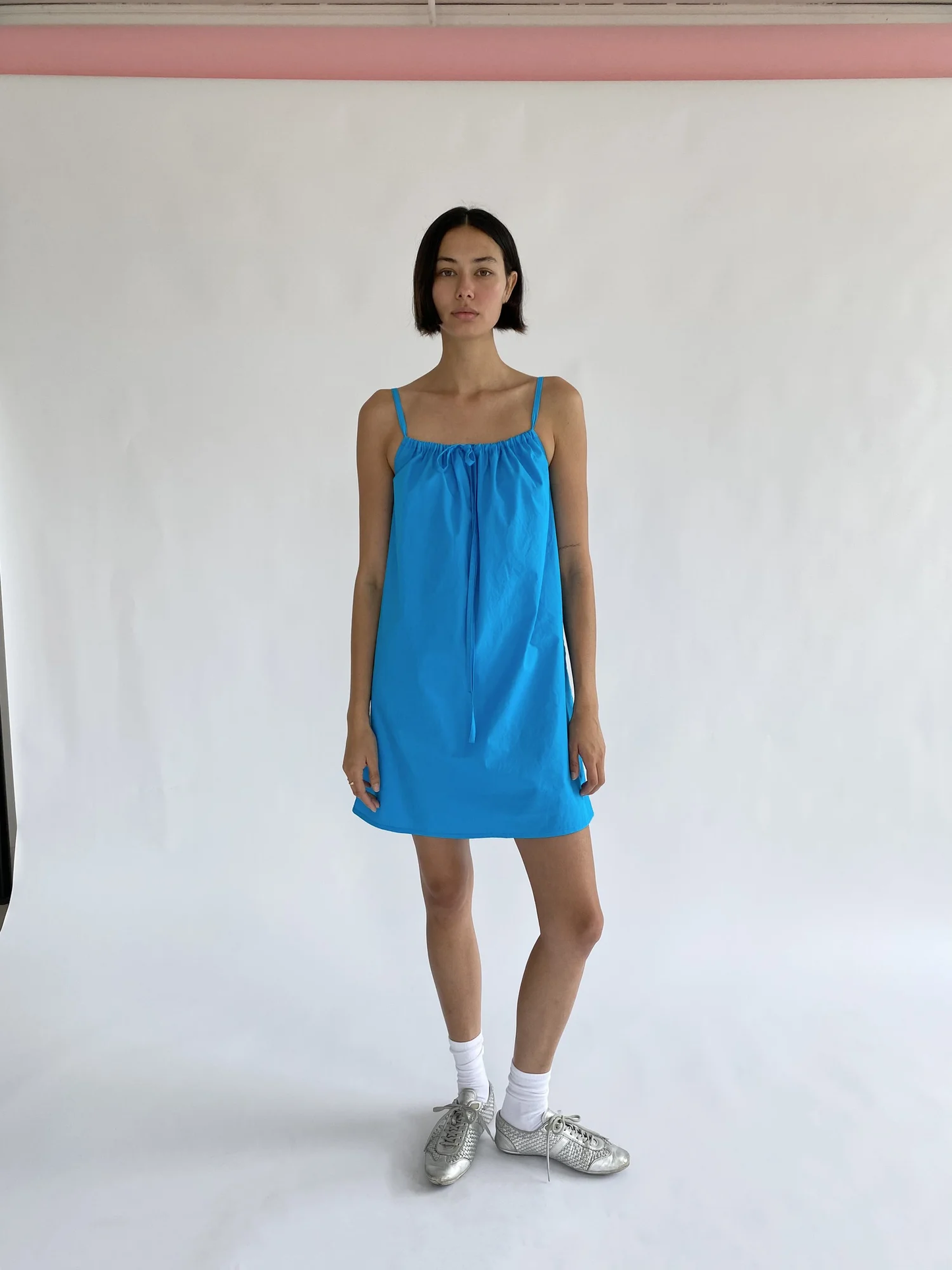 PRE ORDER: Bow Dress - Turquoise