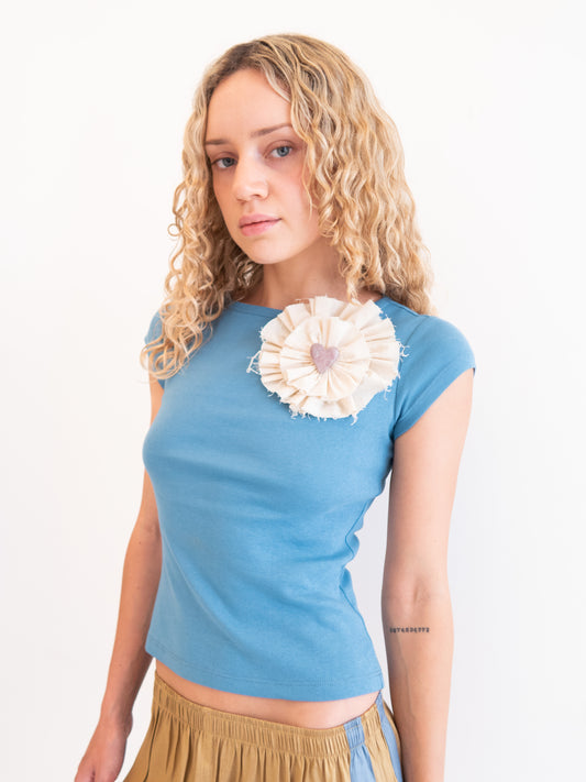 Lovesick Rosette Brooch - Lilac