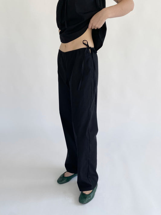 PRE ORDER: Tie Pants - Black