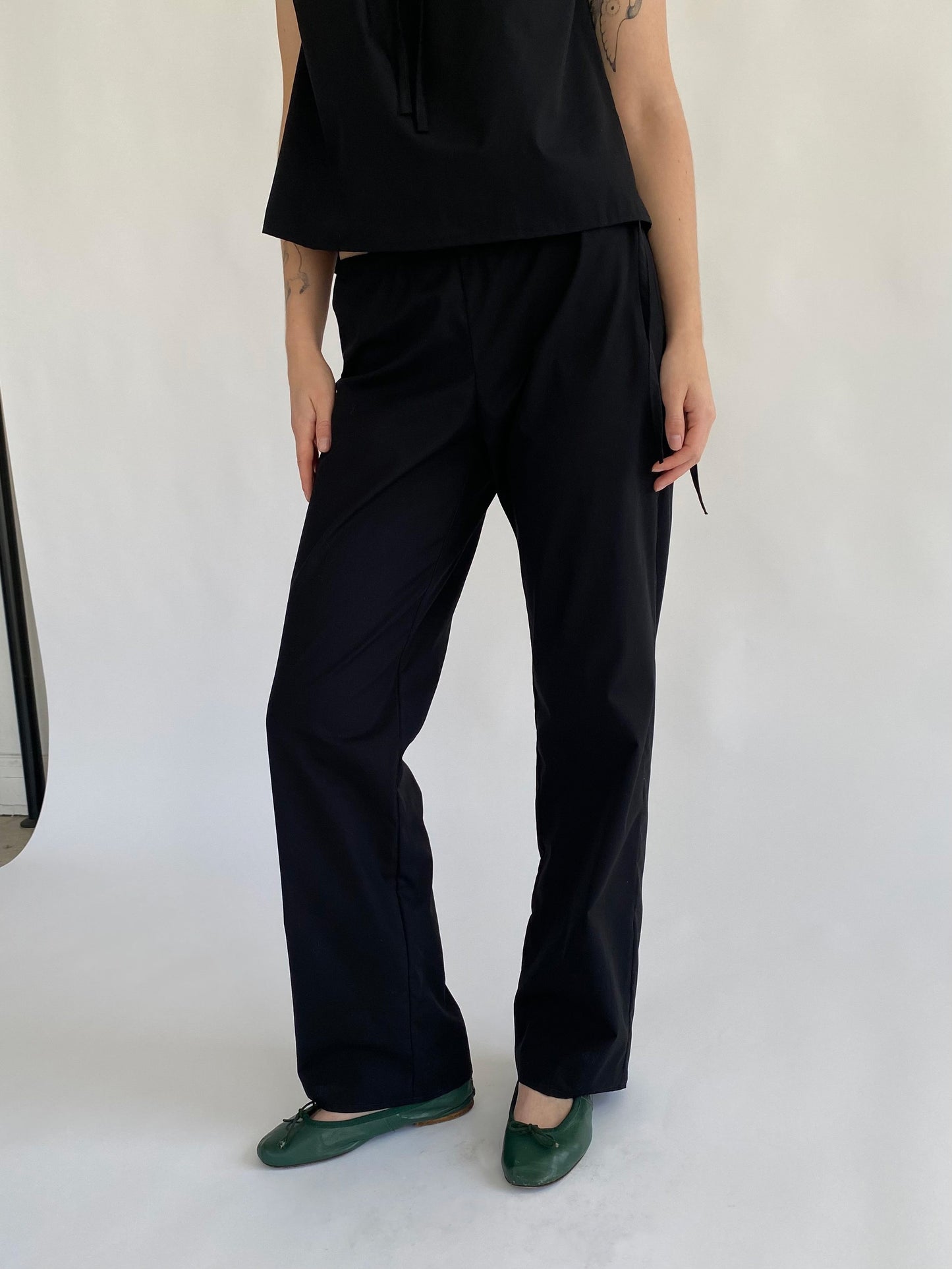 PRE ORDER: Tie Pants - Black