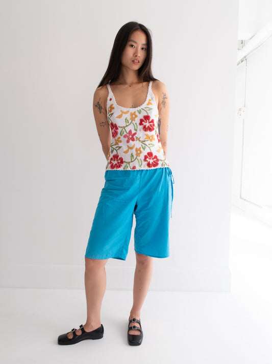 Ibisco Tank - White/Pink