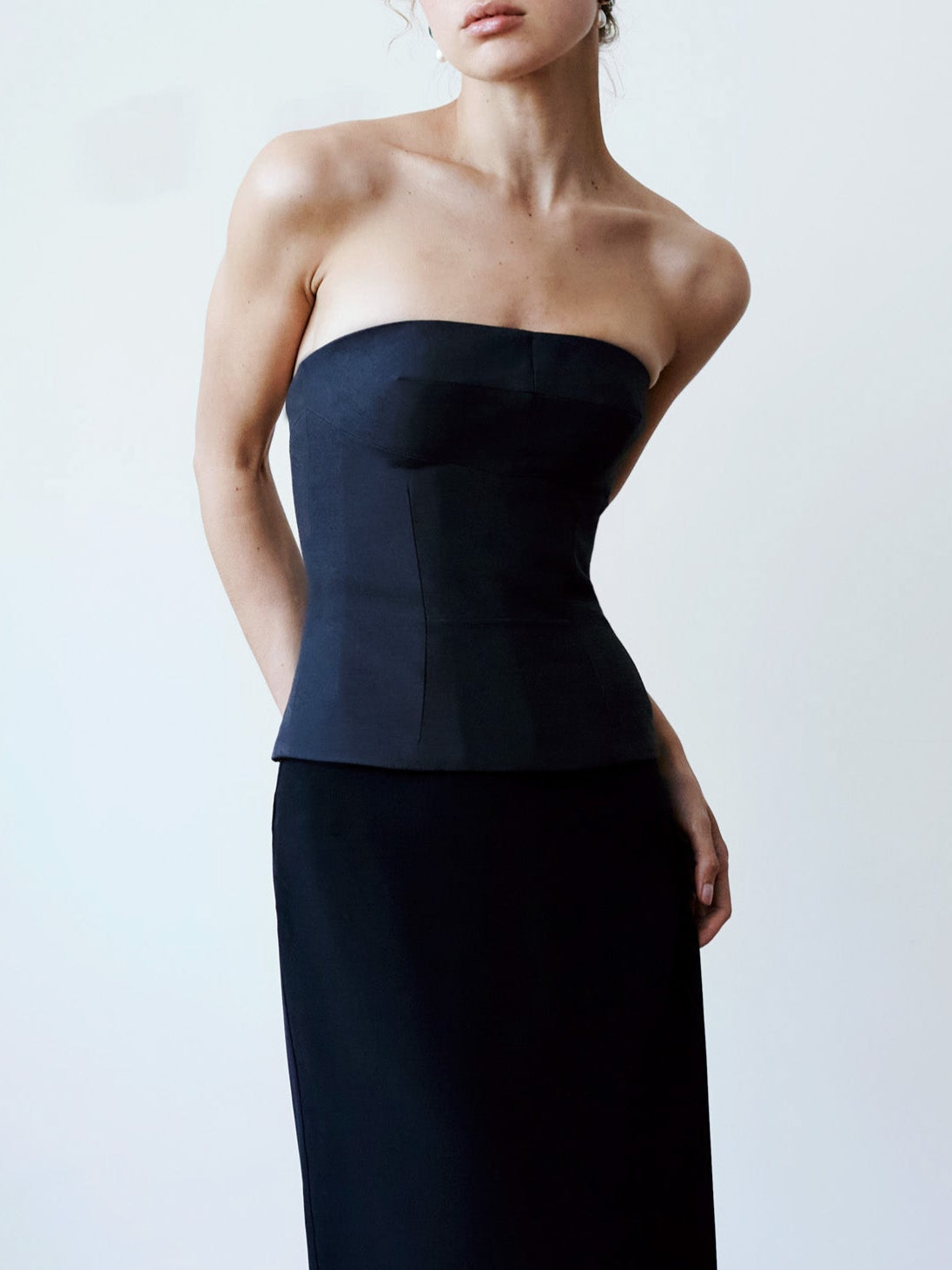 The Trinity Bodice - Charcoal
