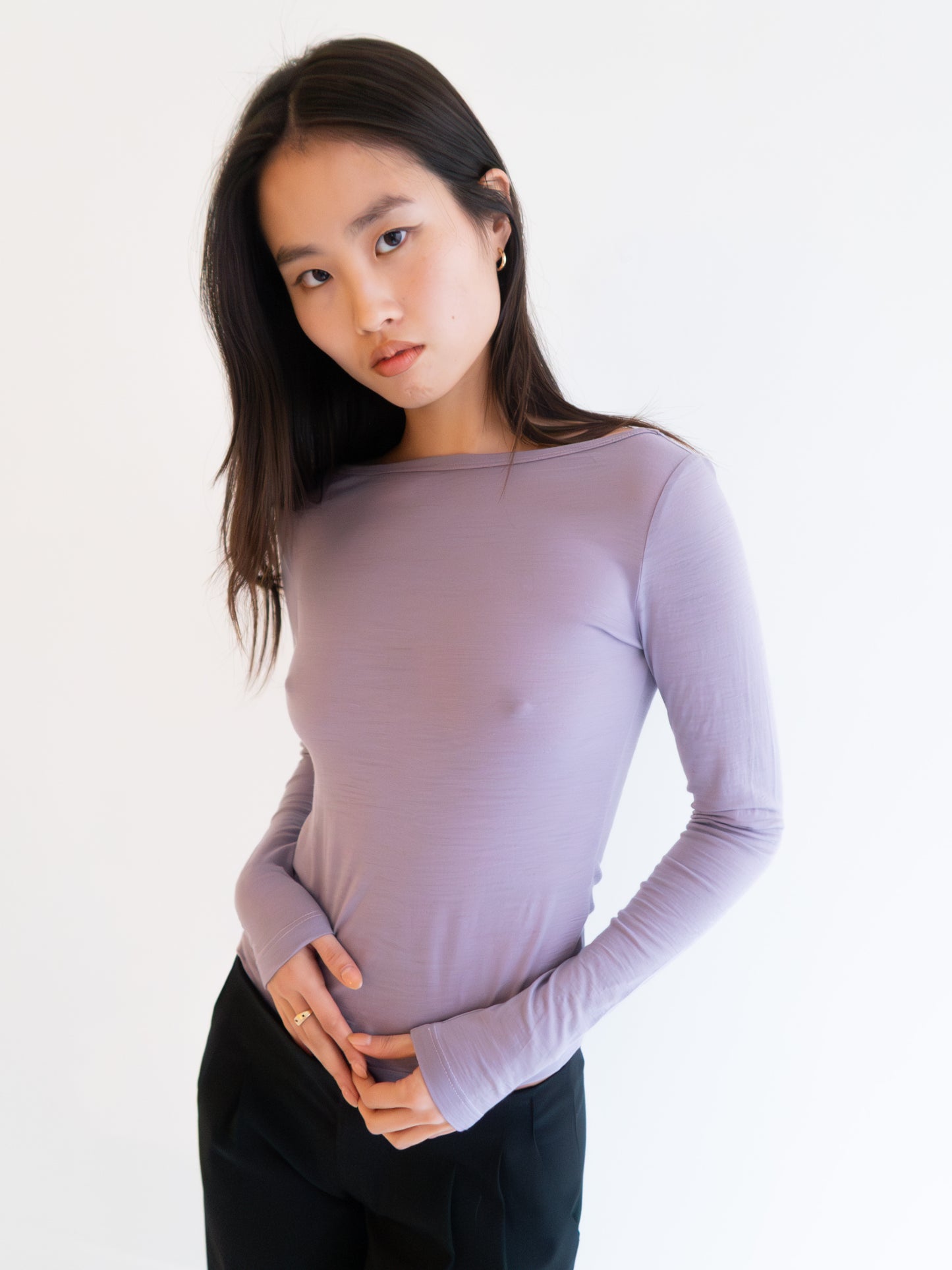 Exclusive Merino Long Sleeve - Wisteria