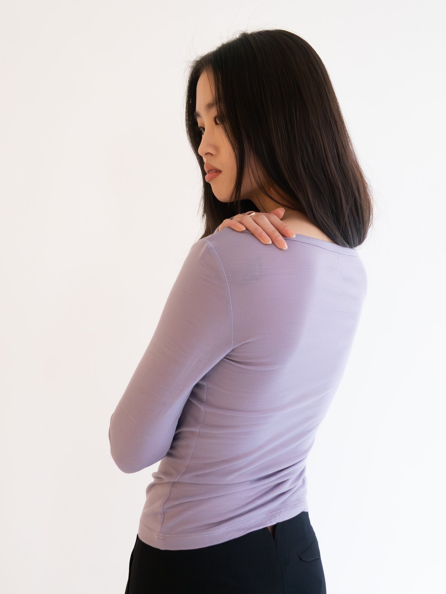 Exclusive Merino Long Sleeve - Wisteria