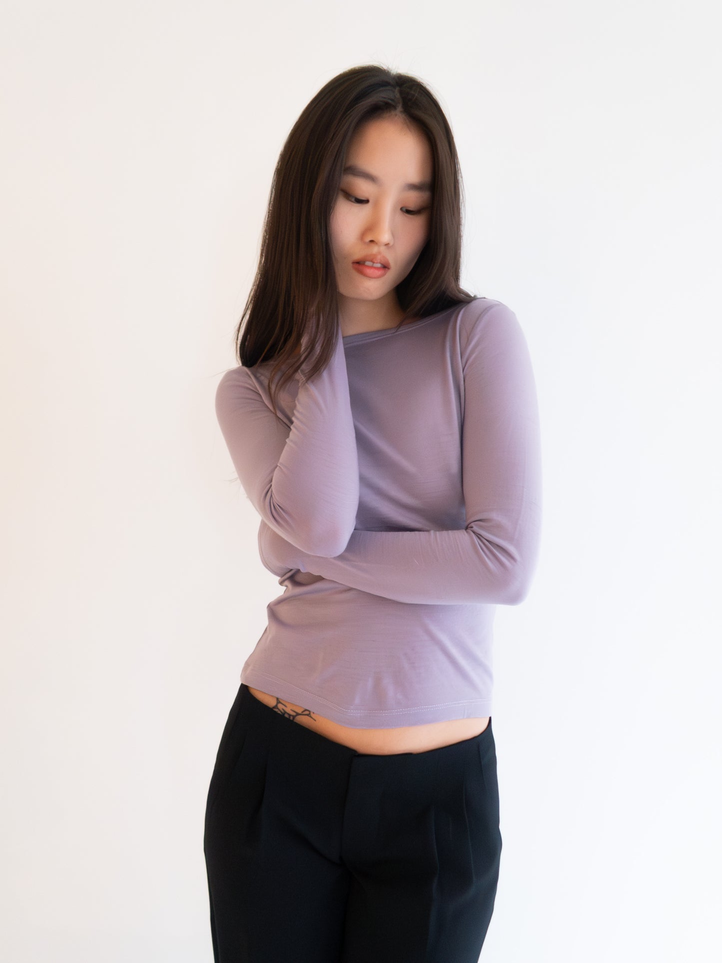 Exclusive Merino Long Sleeve - Wisteria