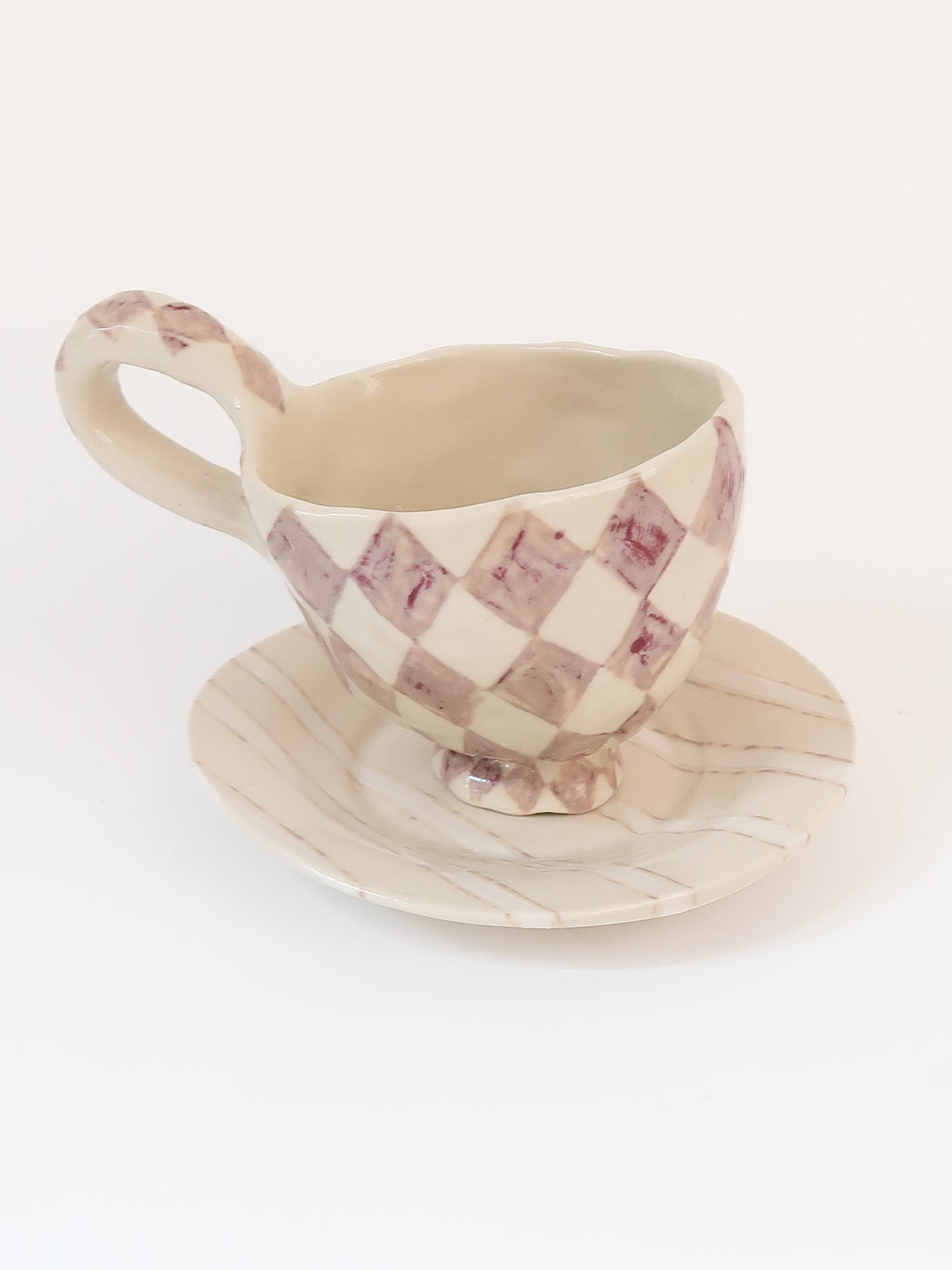 White Stripe Saucer