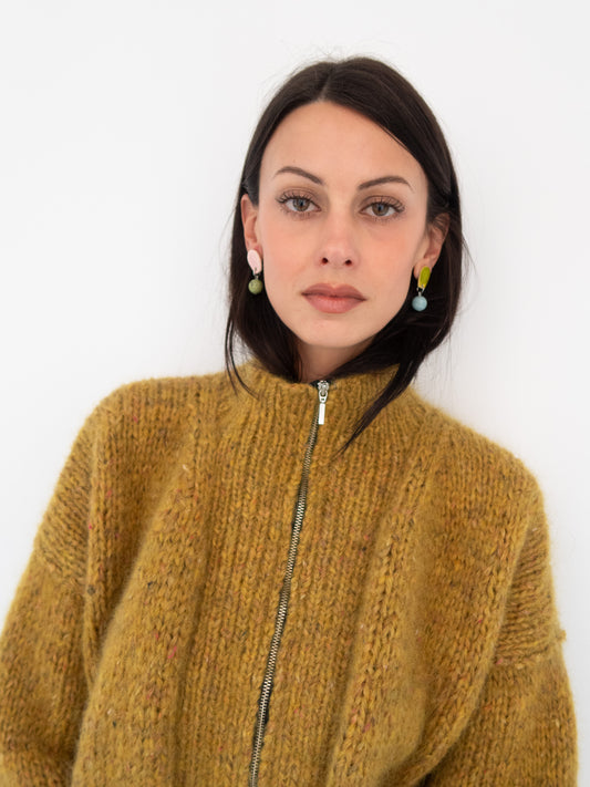 Jume Earring - Acid/Amazonite