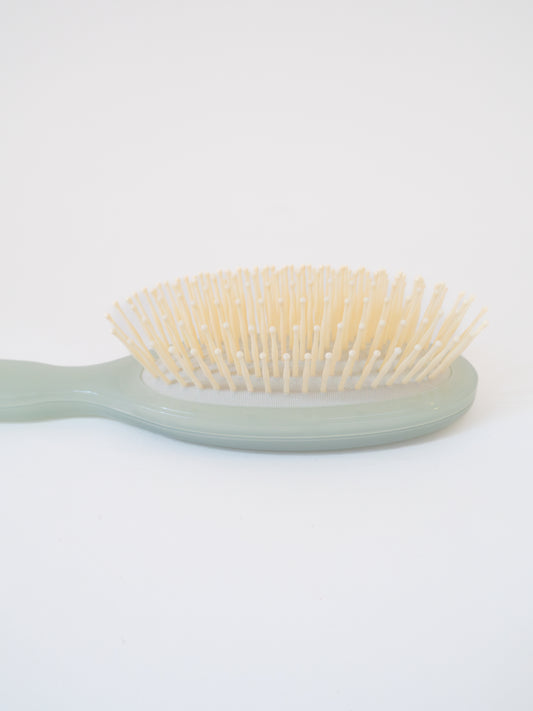 Oval Hair Brush - Green