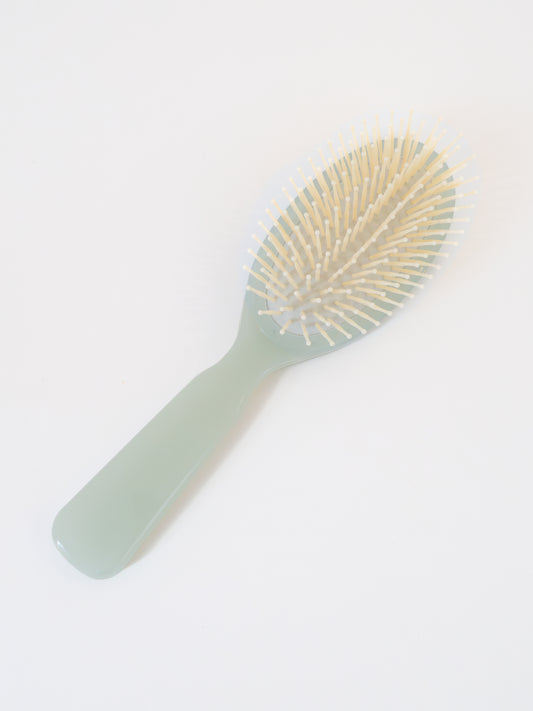 Oval Hair Brush - Green