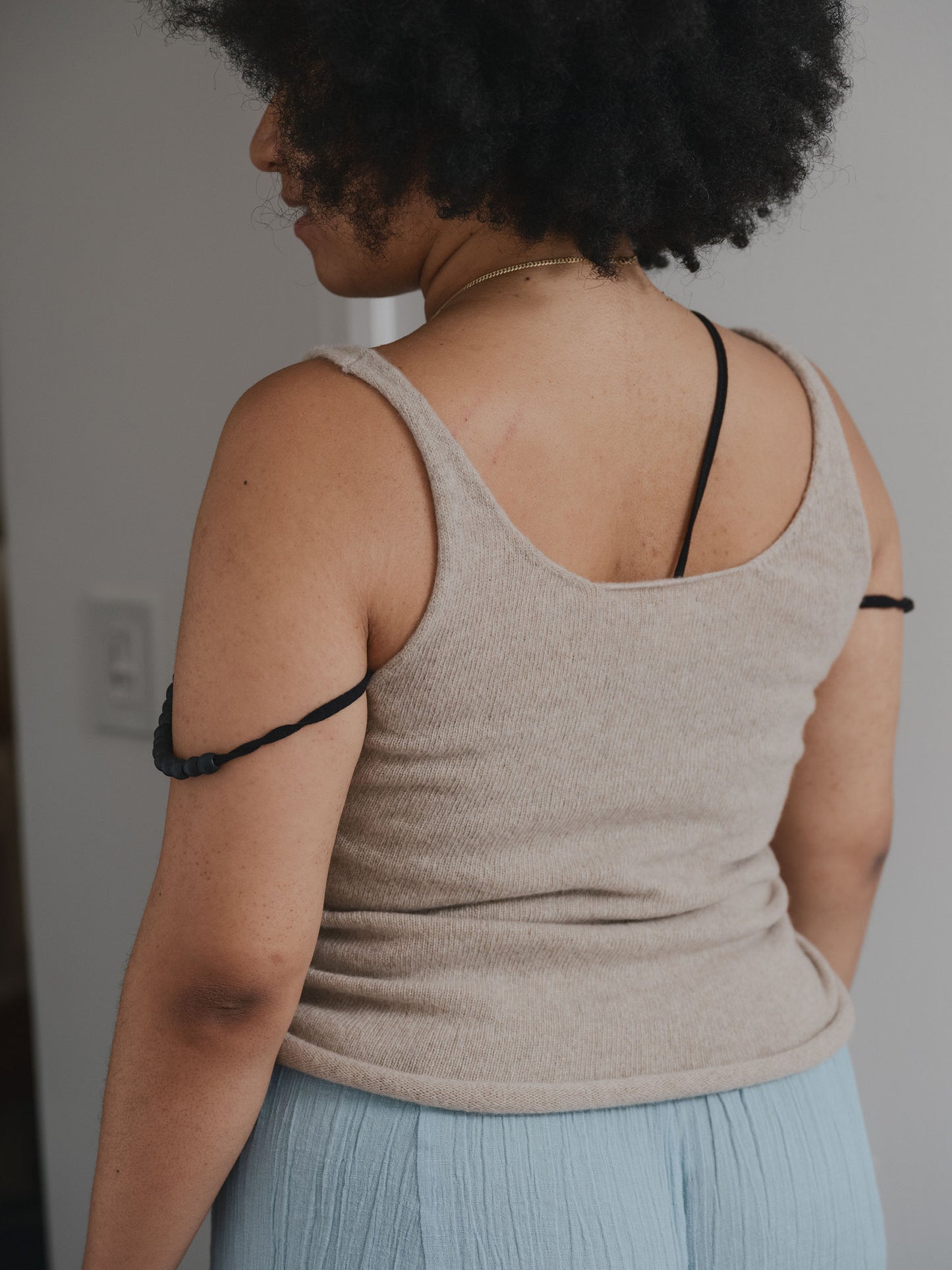Rim Tank Recycled Cashmere - Naturale