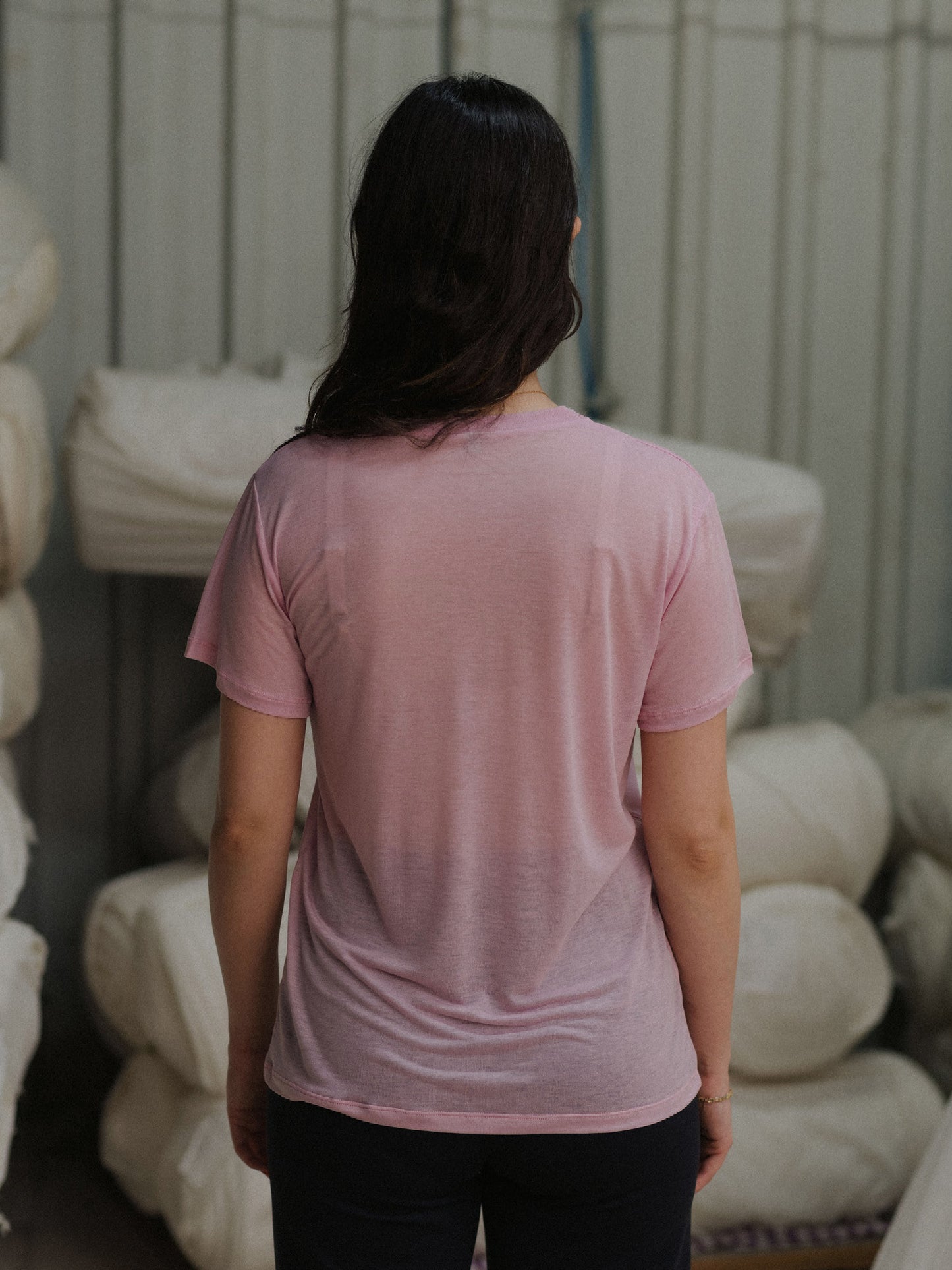 Tee Shirt Bamboo Lyocell - Doro Pink