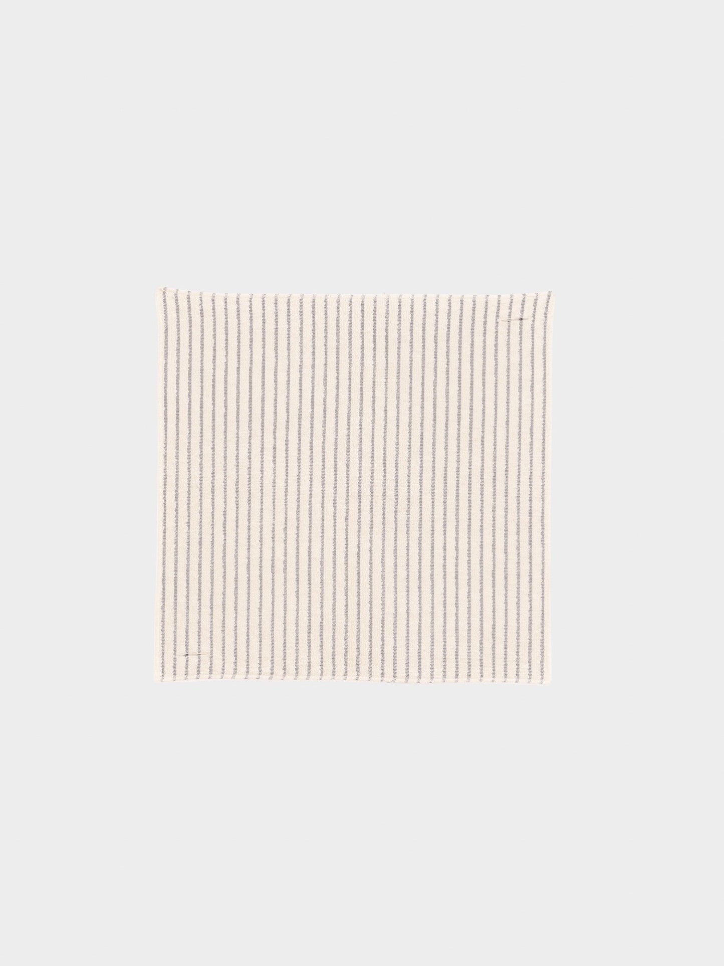 Organic Cotton Terry Wash Cloth - Undyed Black Stripes
