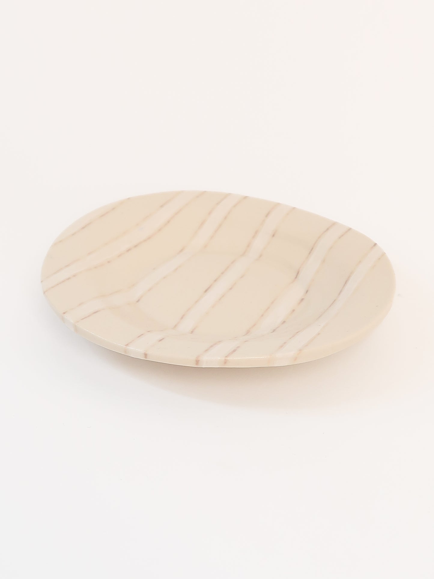 White Stripe Saucer