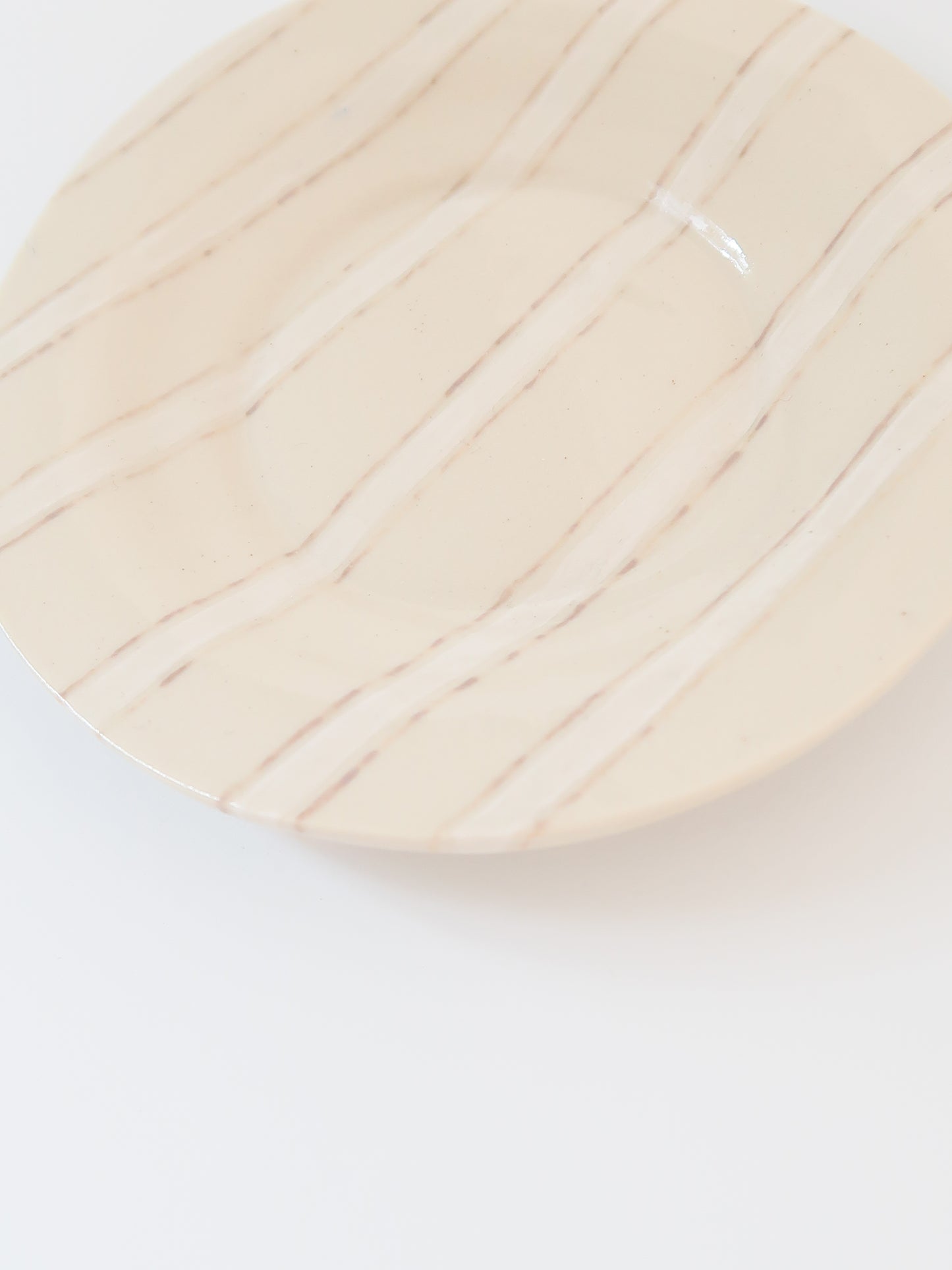 White Stripe Saucer