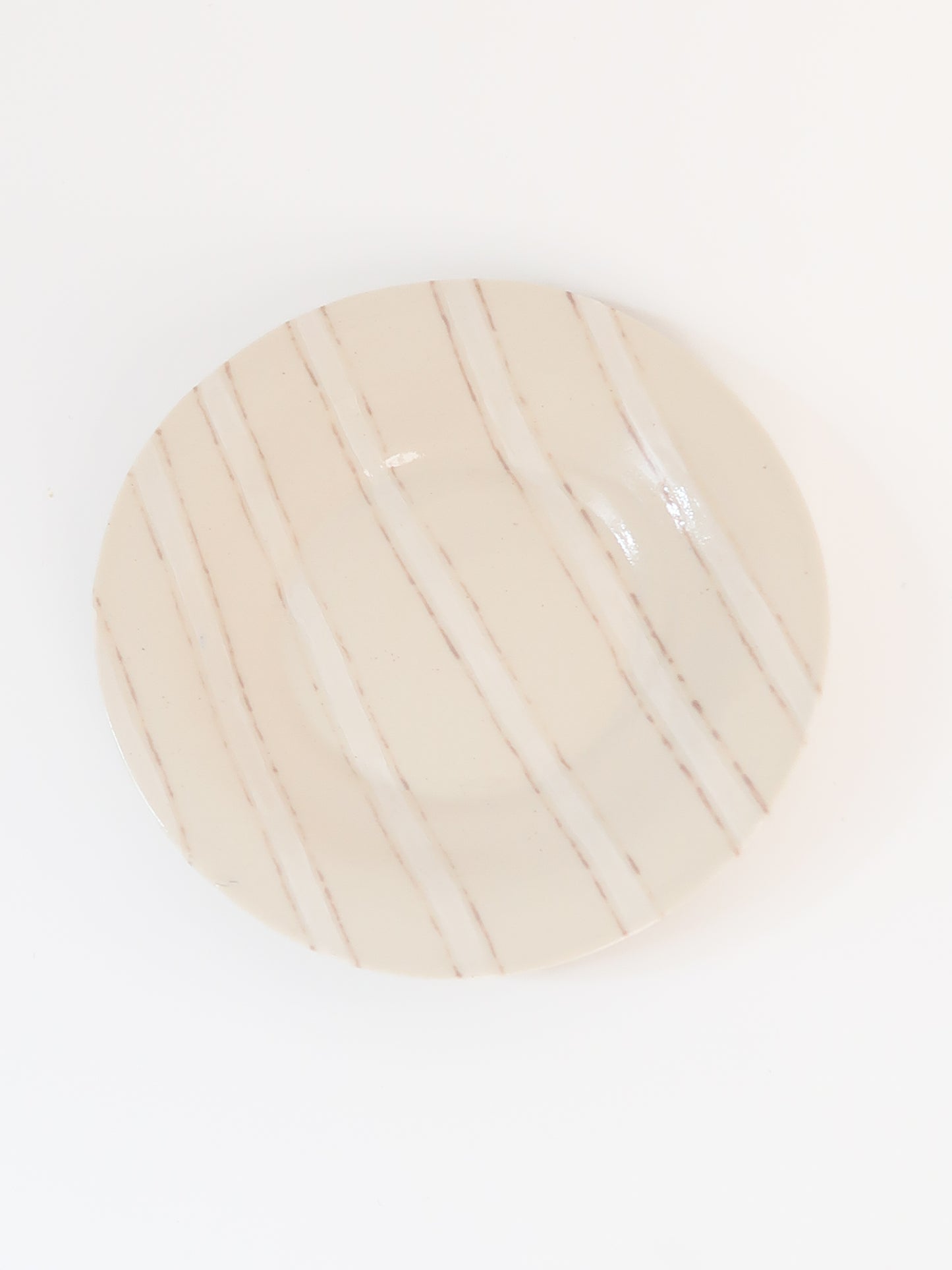 White Stripe Saucer