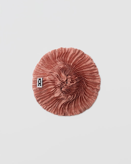 Plissé Silk Scrunchie - Blush