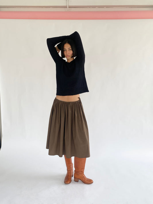Tie Skirt - Chocolate