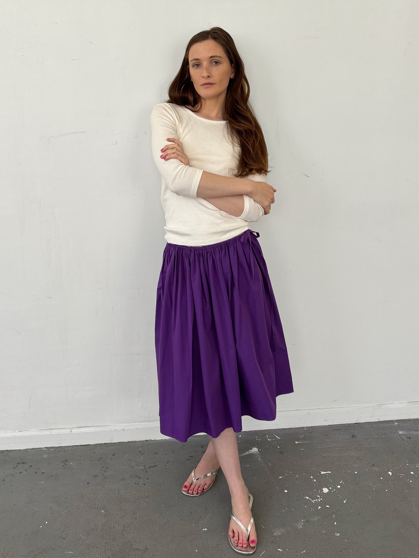 PRE ORDER: Tie Skirt - Purple