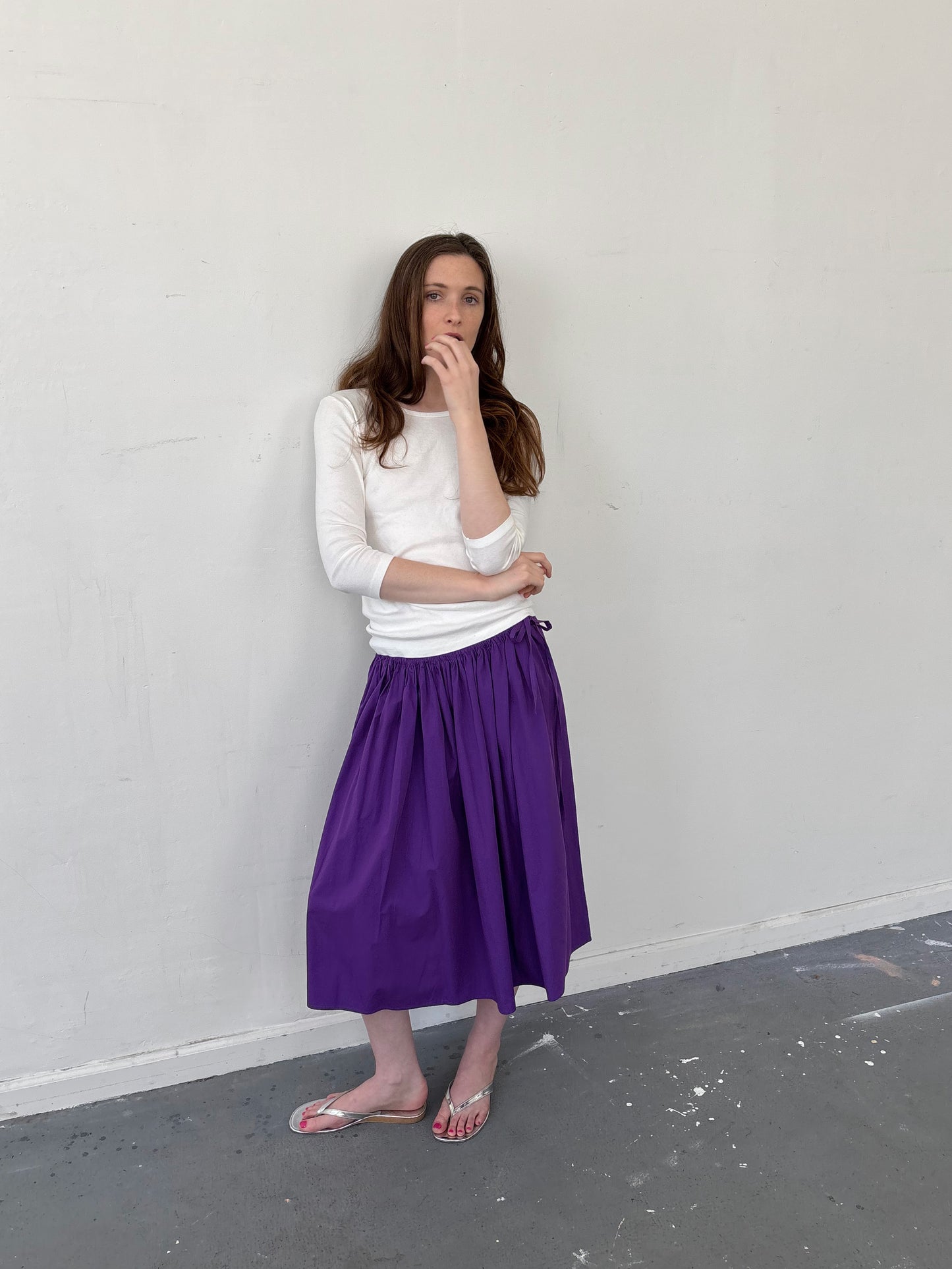 PRE ORDER: Tie Skirt - Purple