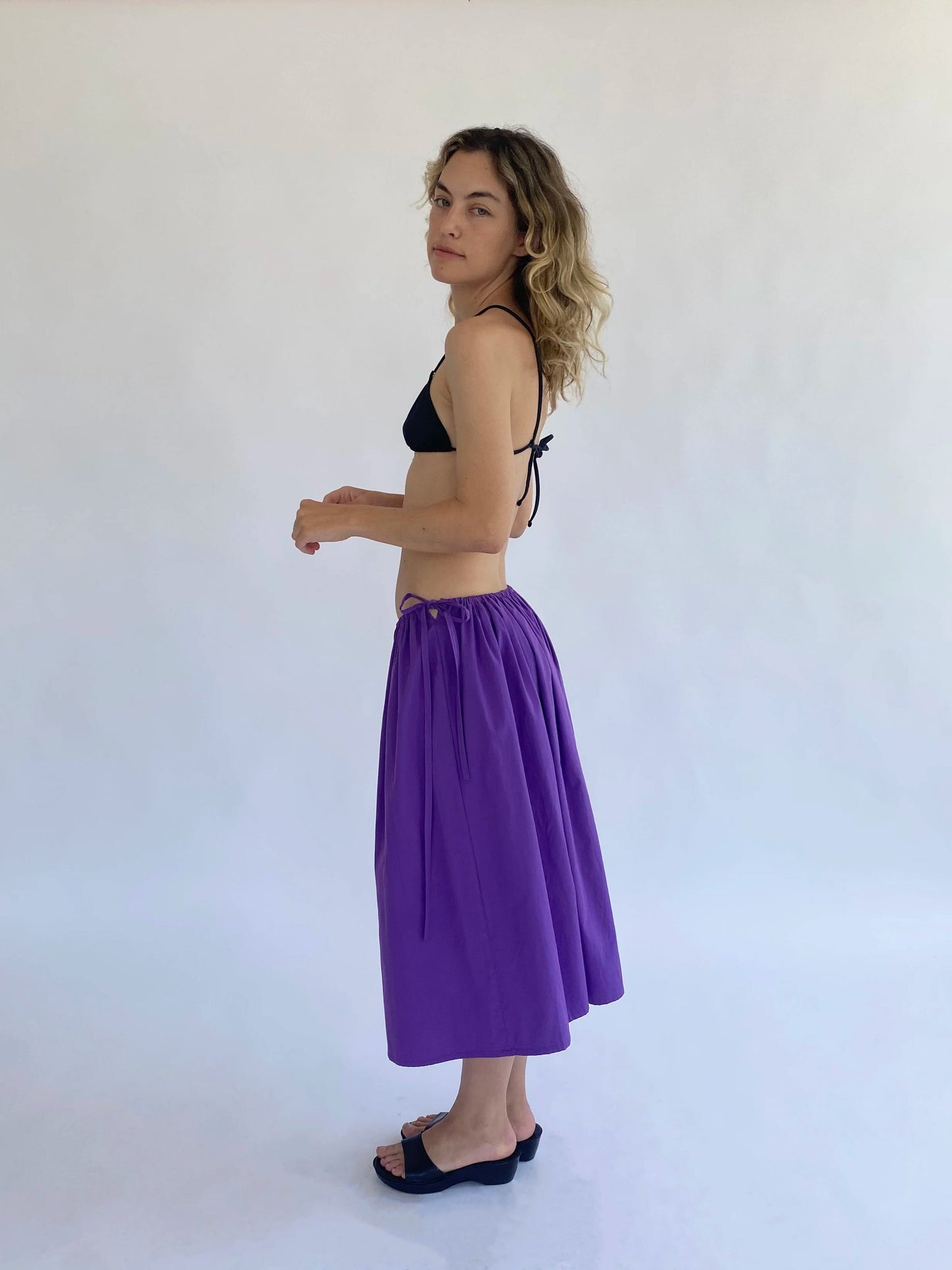 PRE ORDER: Tie Skirt - Purple