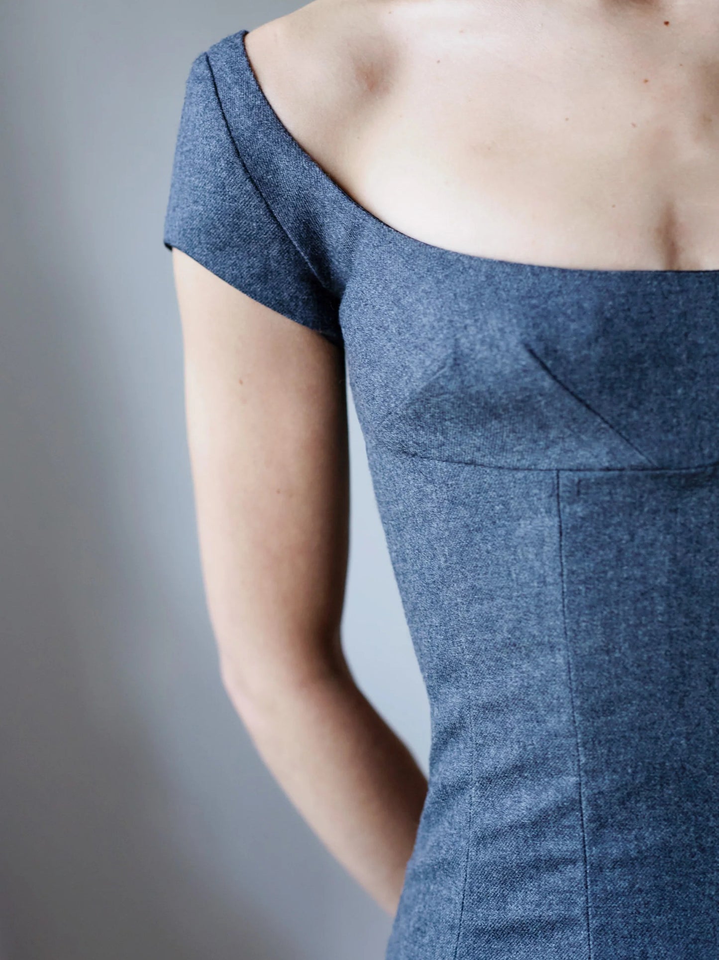 The Corselette - Grey Wool Rich Mélange