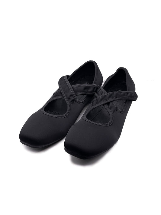 X Stretch Ballet Flat - Black