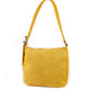 Suede Shoulder Bag - Mustard