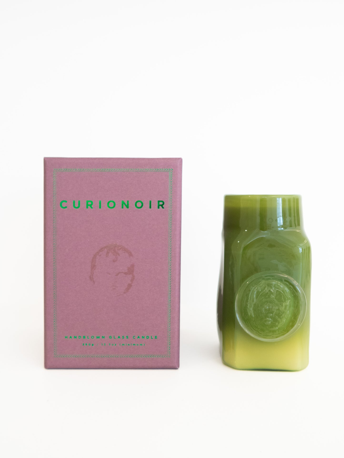 415 AD Handblown Glass Candle