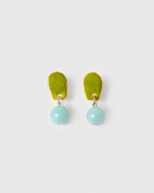 Jume Earring - Acid/Amazonite