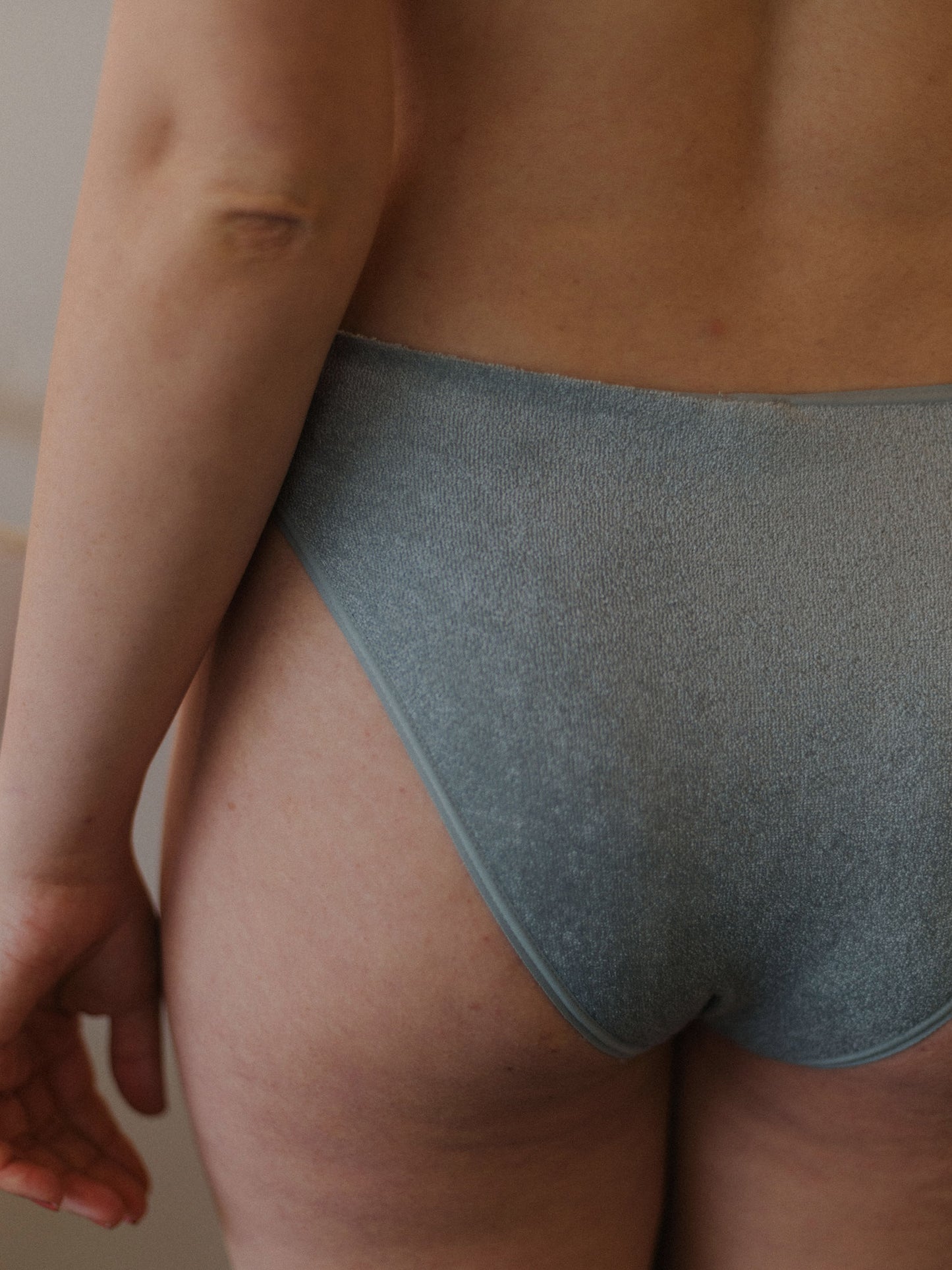 Bell Pants Ecovero Velour - Toom Grey