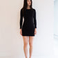 Bellevue Long Sleeve Mini Dress - Black