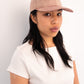 Raw Silk Cap - Tan/Pink Iridescent