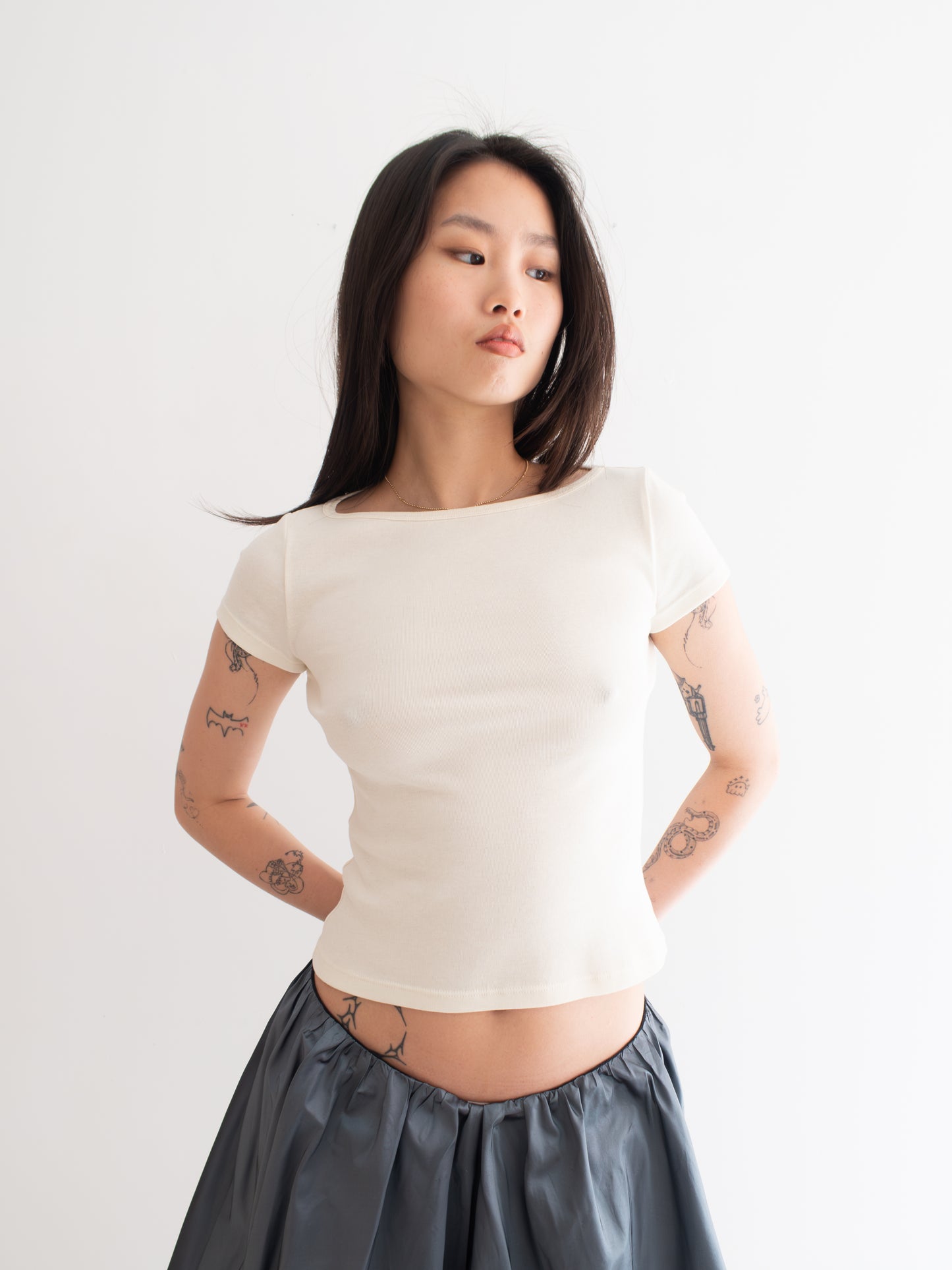 Cotton T-Shirt - Buttermilk