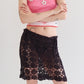 Kiko Crochet Skirt - Black