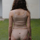 Heart Tank Organic Cotton Rib - Tin Beige