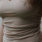 Heart Tank Organic Cotton Rib - Tin Beige