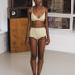 Highwaist Bell Pants Bamboo Lyocell - Pier Green