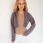 Hooded Cardi - Smokey Mauve
