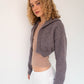 Hooded Cardi - Smokey Mauve
