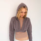 Hooded Cardi - Smokey Mauve