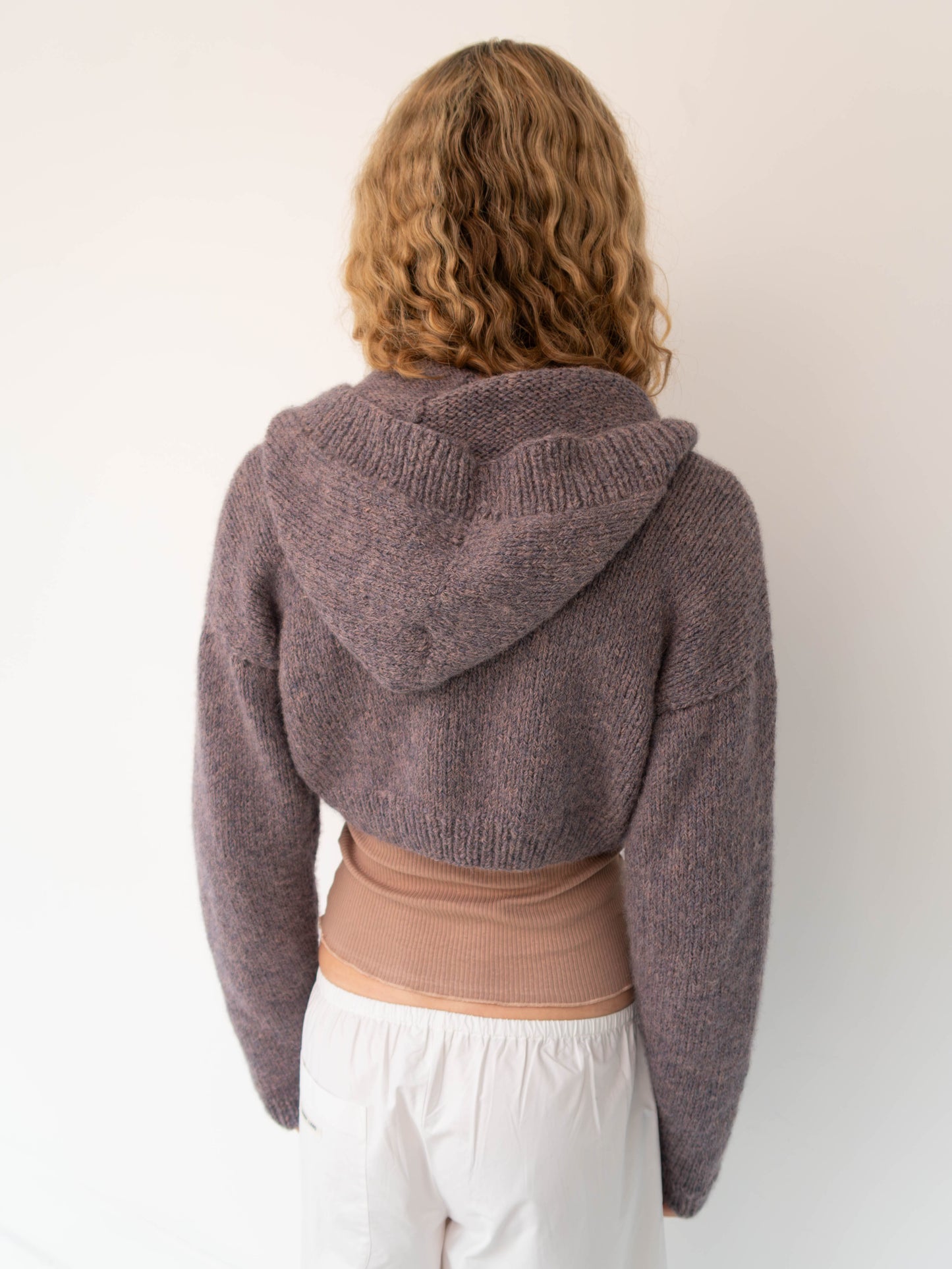 Hooded Cardi - Smokey Mauve