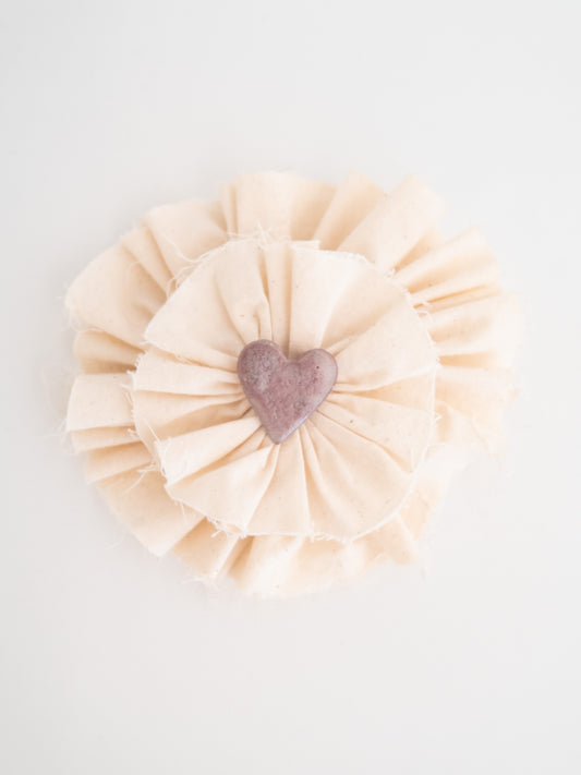 Lovesick Rosette Brooch - Lilac