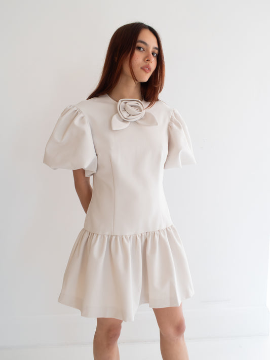 Peas Dress - Ivory