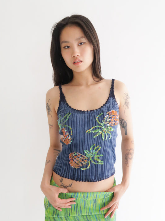 Ananas Tank - Navy