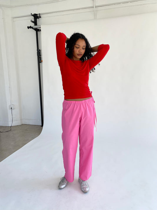 PRE ORDER: Tie Pants - Pink