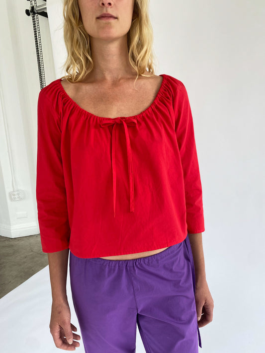 Scoop Top - Red