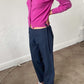 Tie Pants - Navy