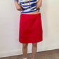 Straight Skirt - Red