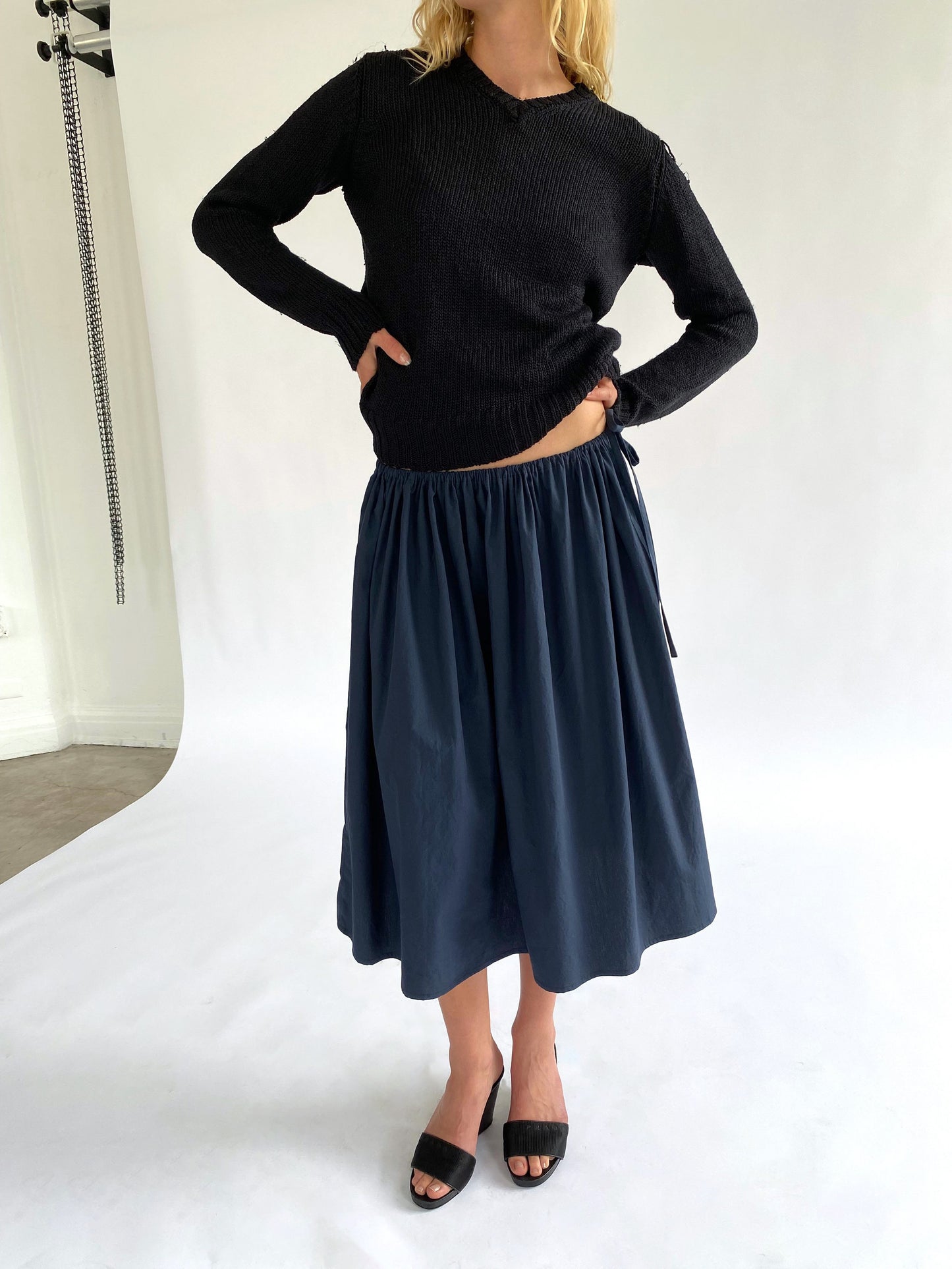 PRE ORDER: Tie Skirt - Navy