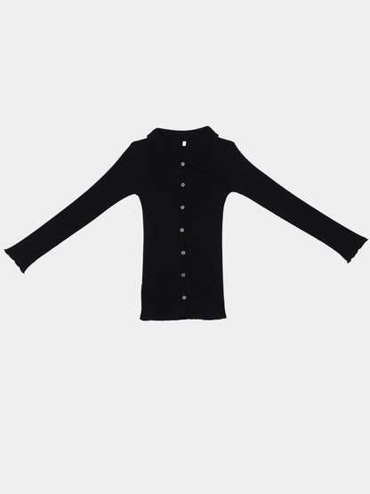 Iso Shirt Recycled Cotton Rib - Black